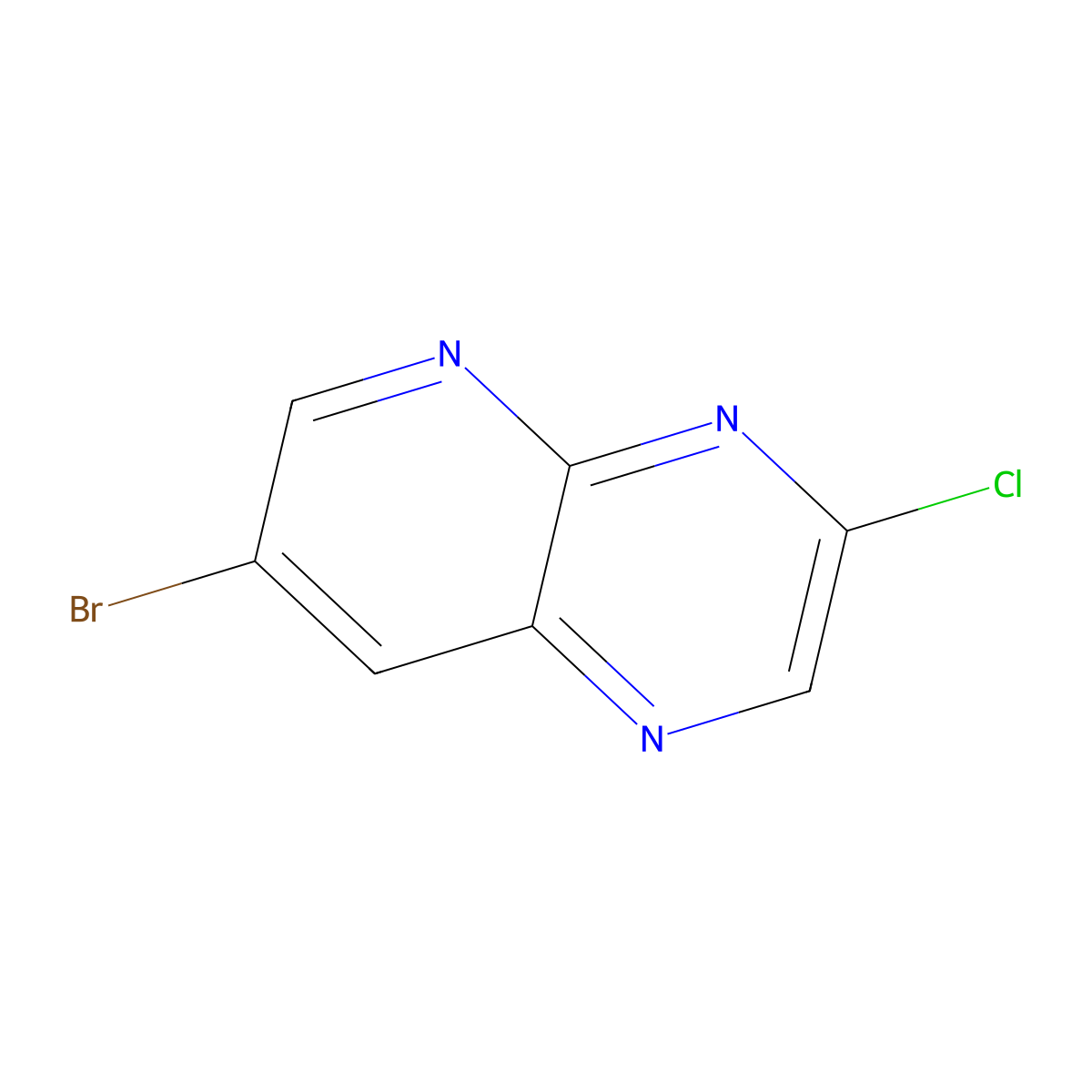 7-Bromo-3-chloropyrido[2,3-b]pyrazine molecular structure, CAS 1240594-95-9