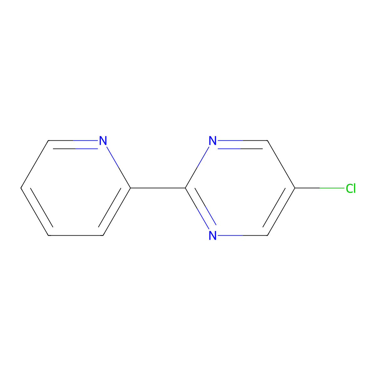 5-Chloro-2-pyridin-2-yl-pyrimidine molecular structure, CAS 1240595-16-7