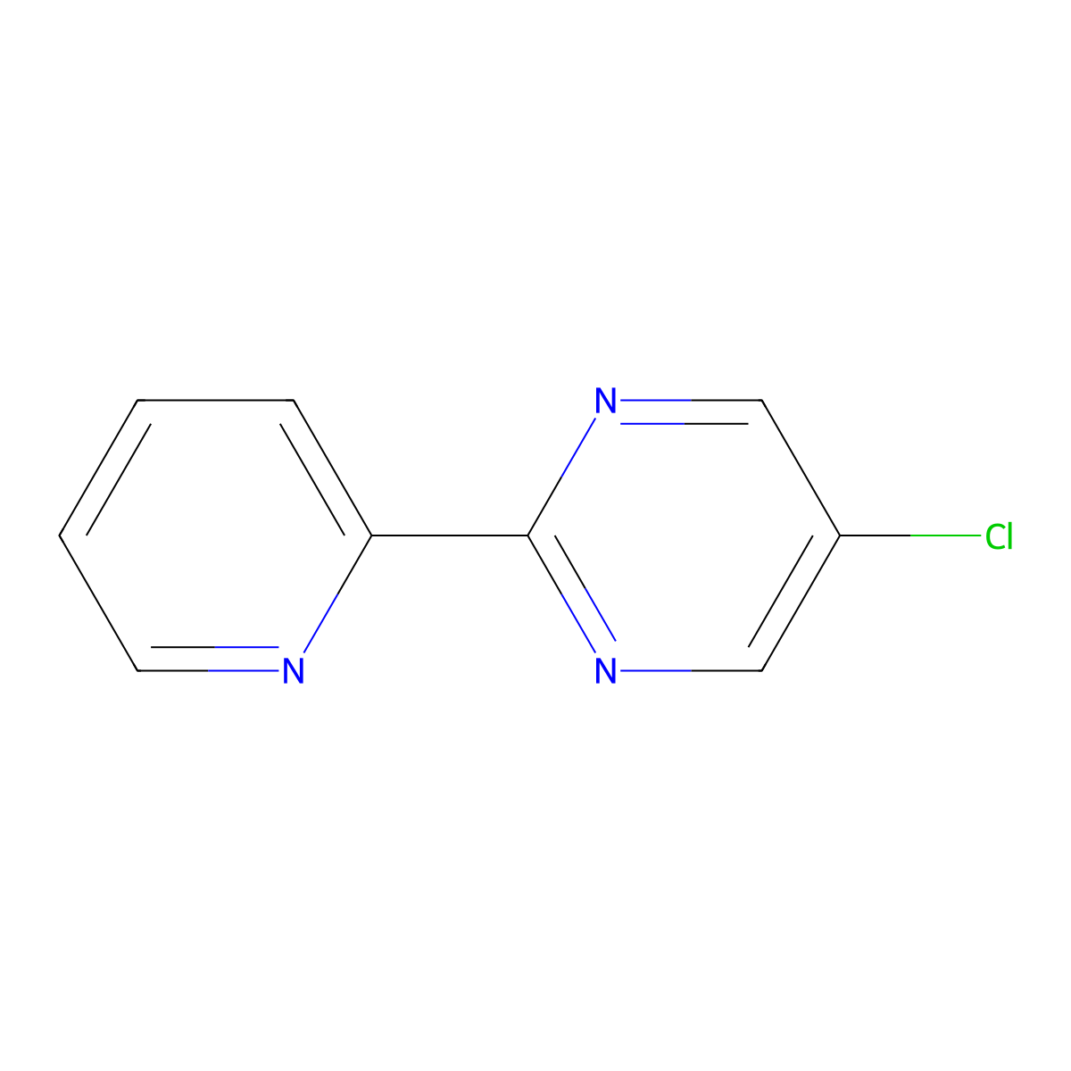5-Chloro-2-pyridin-2-yl-pyrimidine molecular structure, CAS 1240595-16-7