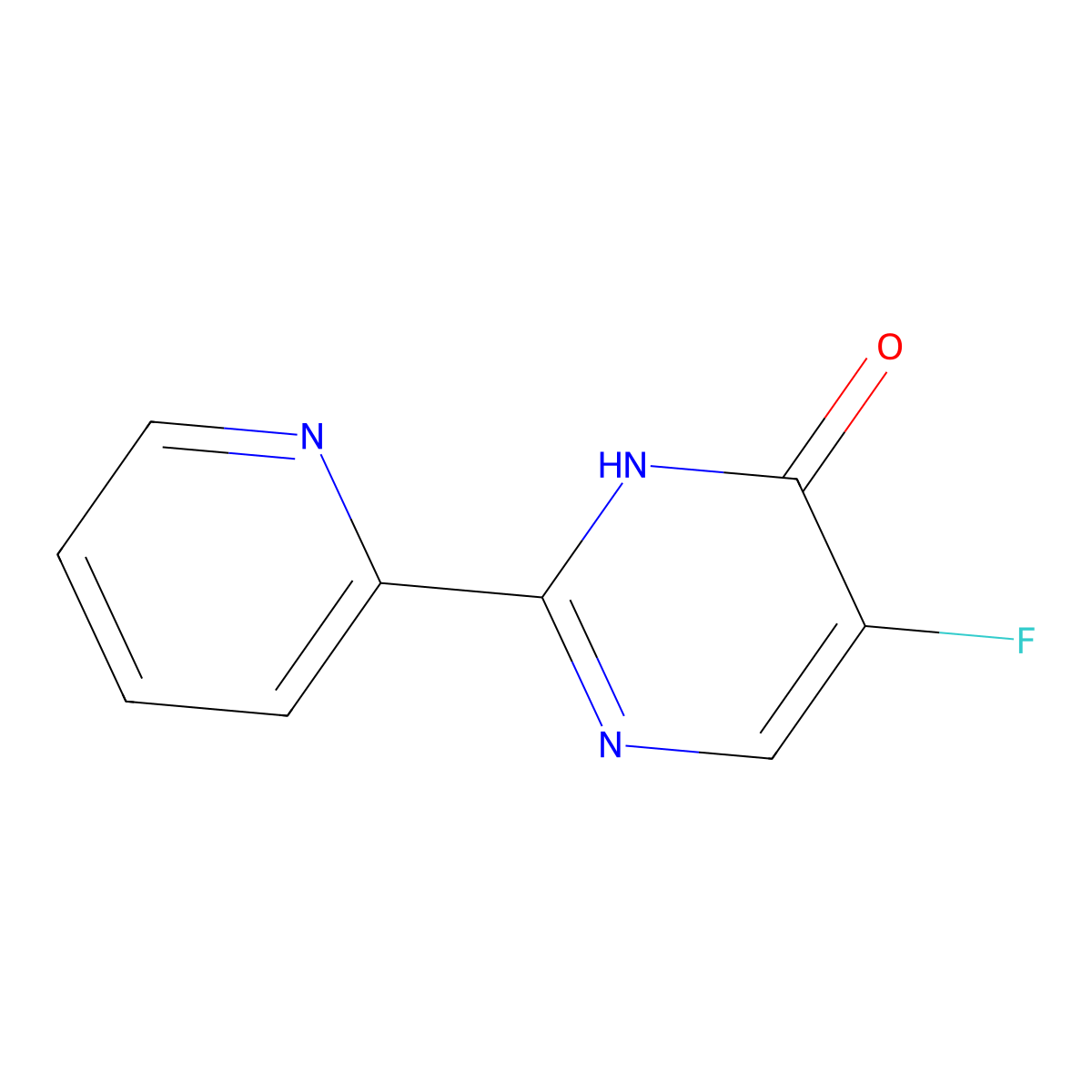 5-Fluoro-2-(pyridin-2-yl)pyrimidin-4-ol molecular structure, CAS 1240596-22-8