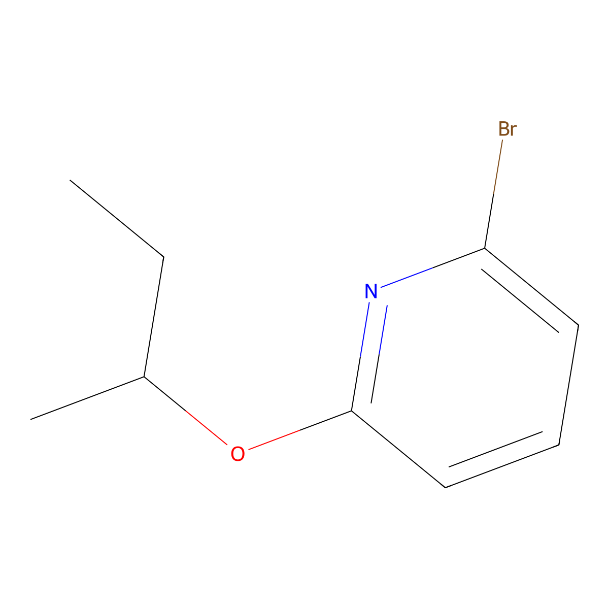 2-Bromo-6-sec-butoxypyridine molecular structure, CAS 1240596-26-2