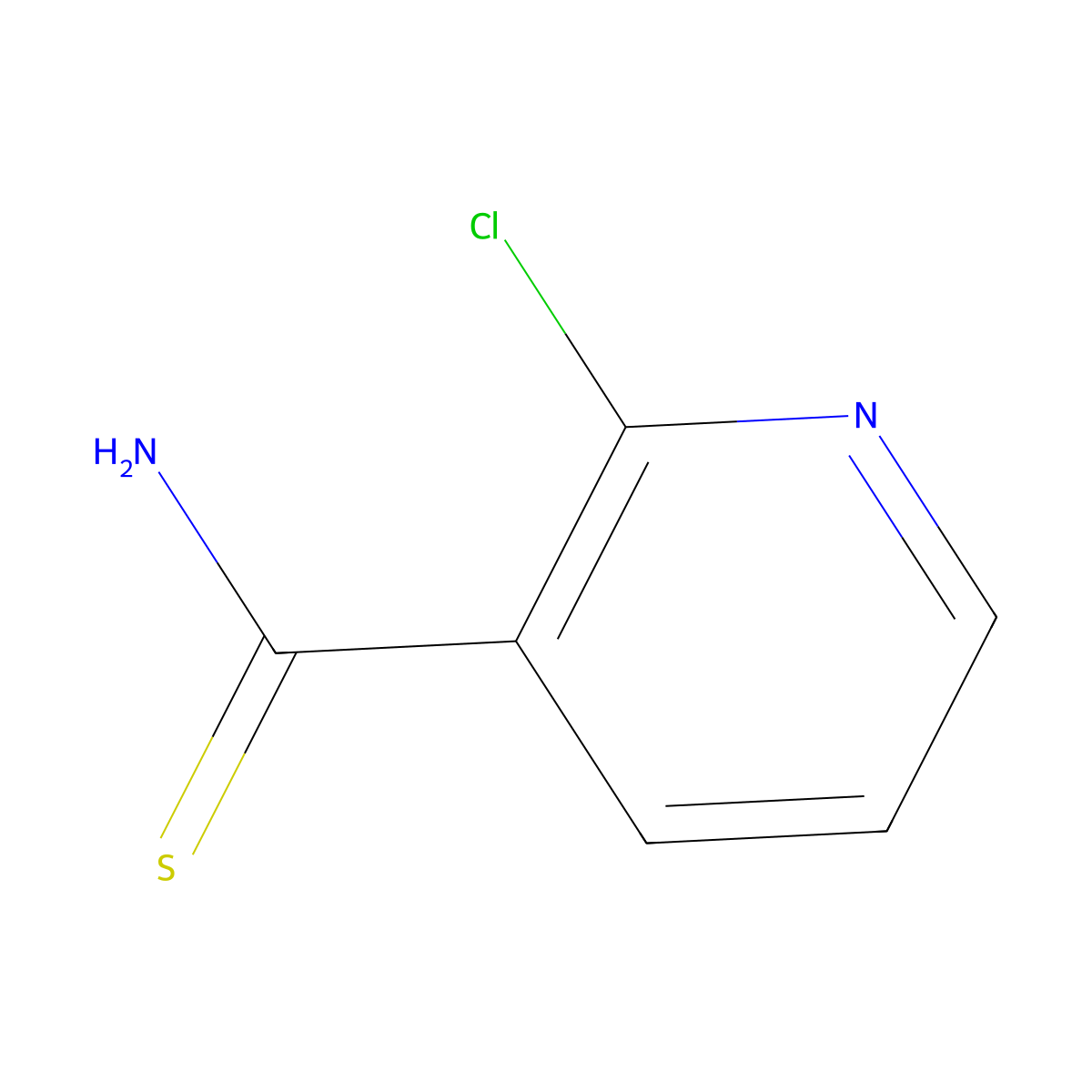 2-Chloropyridine-3-carbothioamide molecular structure, CAS 1240596-59-1