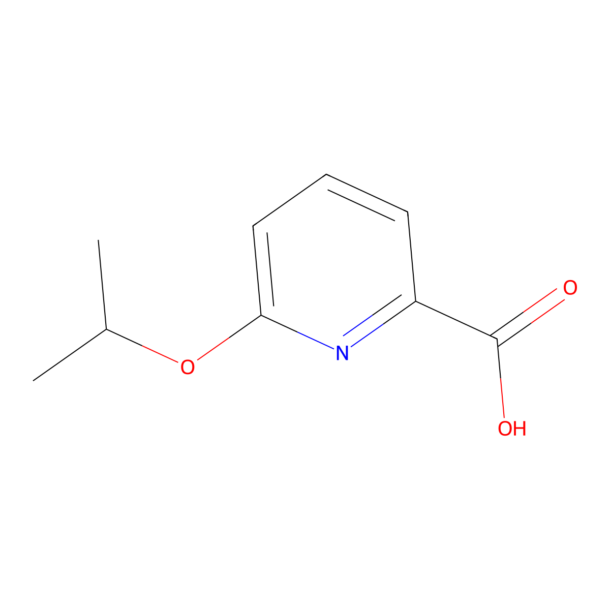 6-(Propan-2-yloxy)pyridine-2-carboxylic acid molecular structure, CAS 1240597-20-9