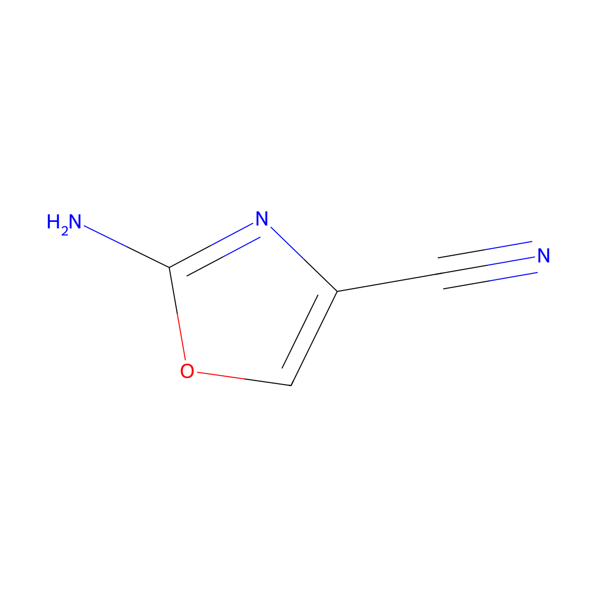 2-Aminooxazole-4-carbonitrile molecular structure, CAS 1240598-27-9