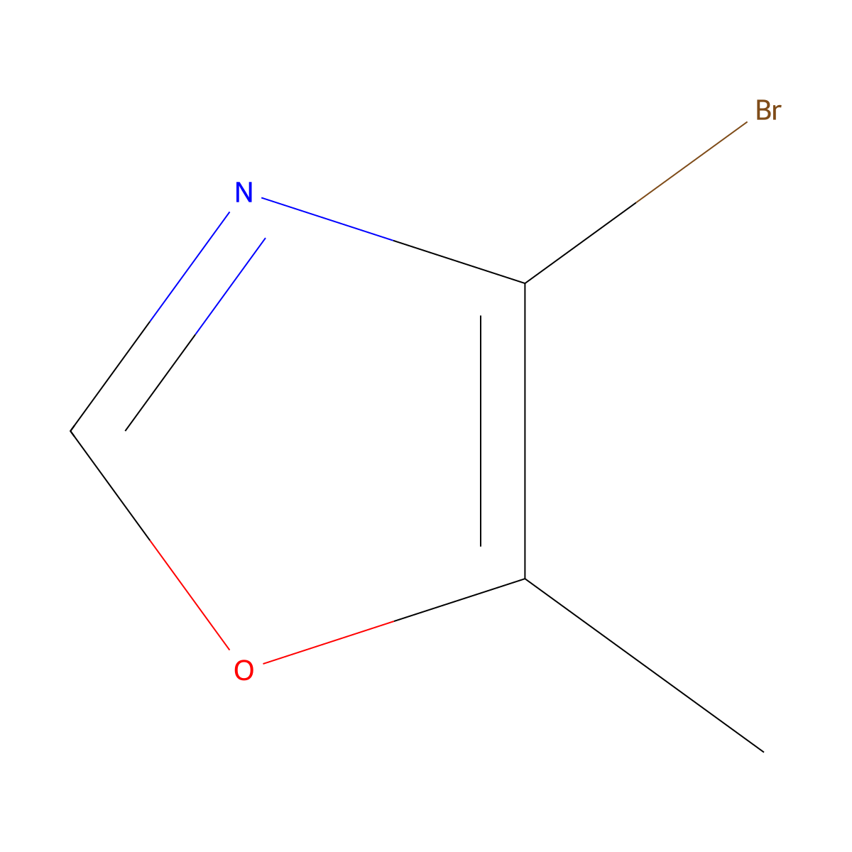4-bromo-5-methylOxazole molecular structure, CAS 1240601-01-7