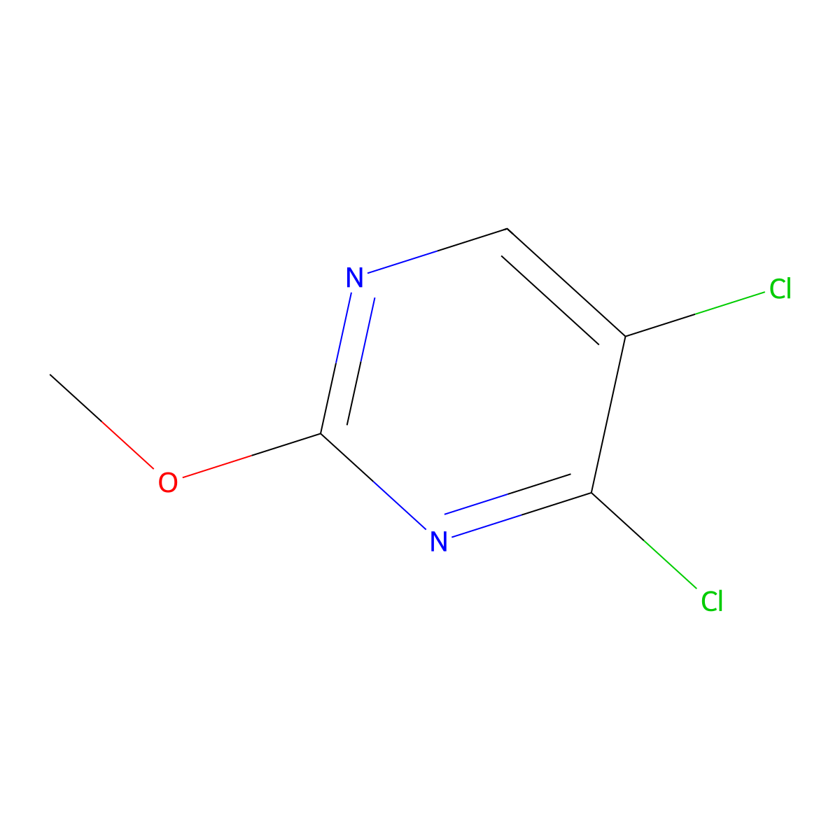 4,5-Dichloro-2-methoxypyrimidine molecular structure, CAS 1240601-33-5