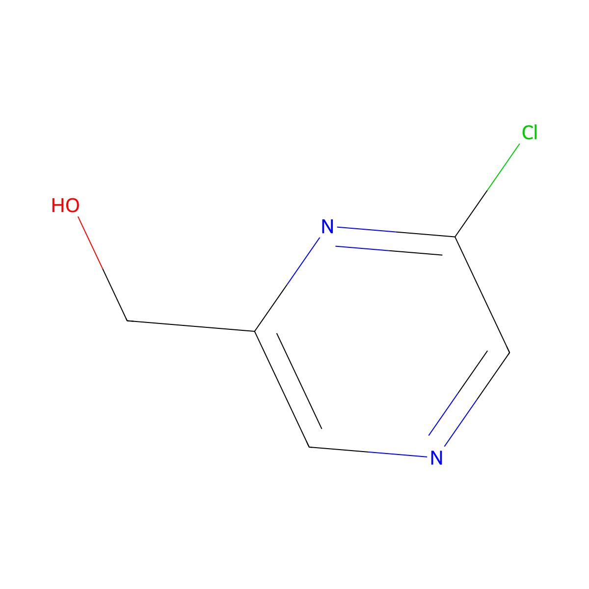 (6-Chloropyrazin-2-yl)methanol molecular structure, CAS 1240602-95-2
