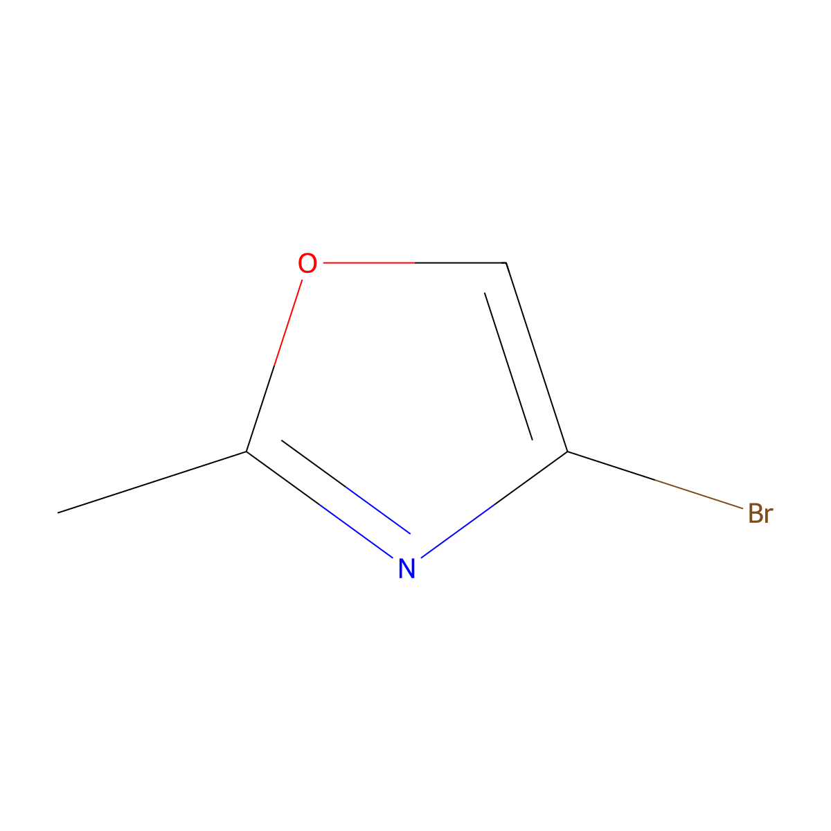 4-Bromo-2-methyloxazole molecular structure, CAS 1240613-43-7