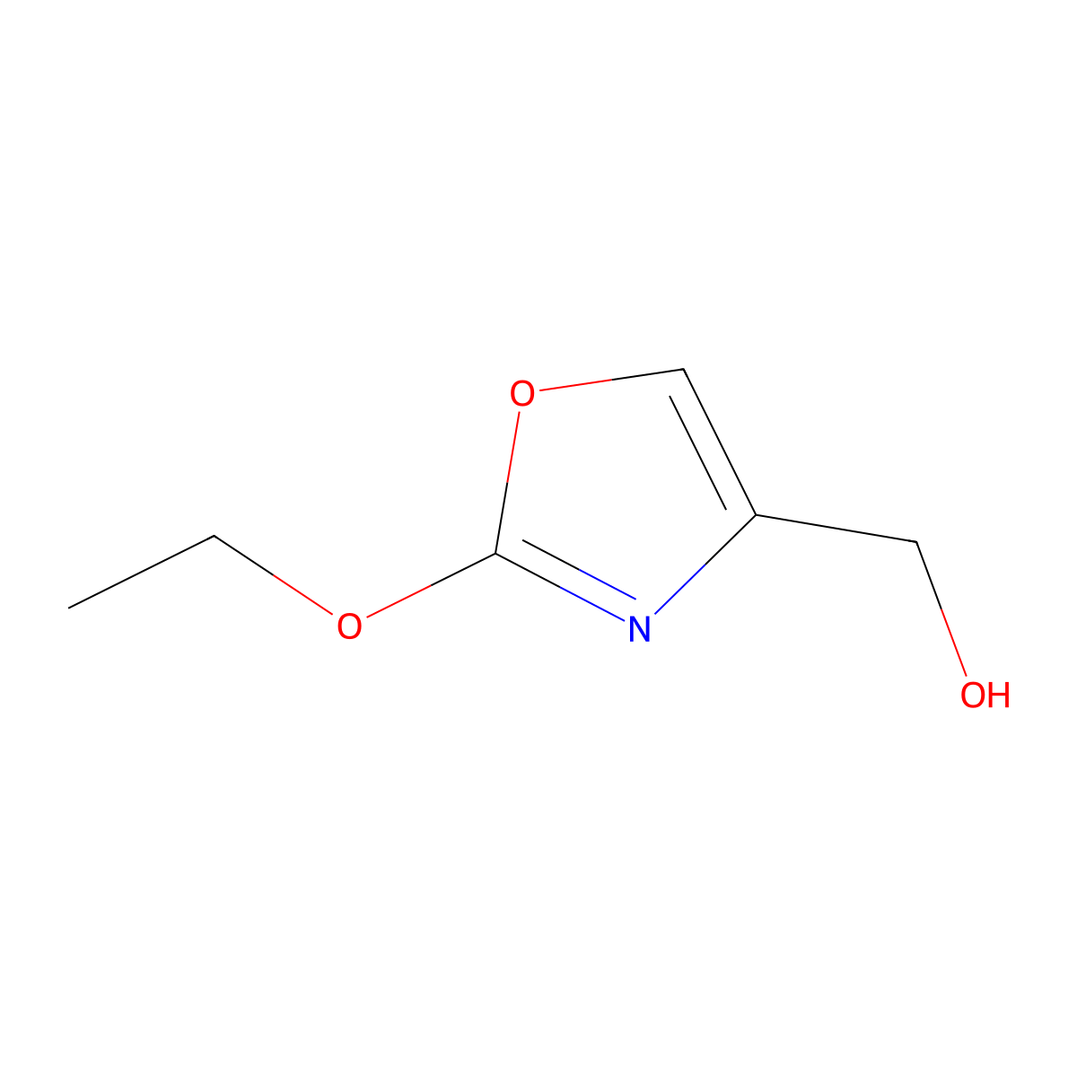 (2-Ethoxy-1,3-oxazol-4-yl)methanol molecular structure, CAS 1240614-15-6