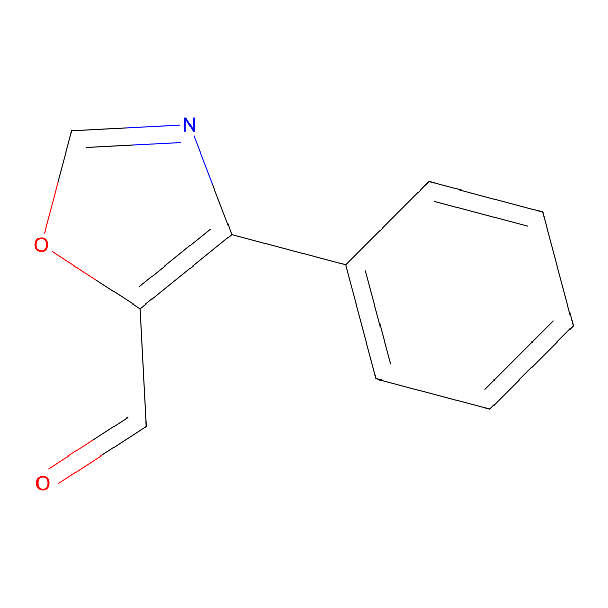 4-Phenyloxazole-5-carbaldehyde molecular structure, CAS 1240616-45-8