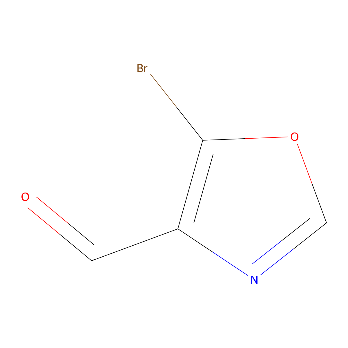 5-Bromooxazole-4-carbaldehyde molecular structure, CAS 1240616-67-4