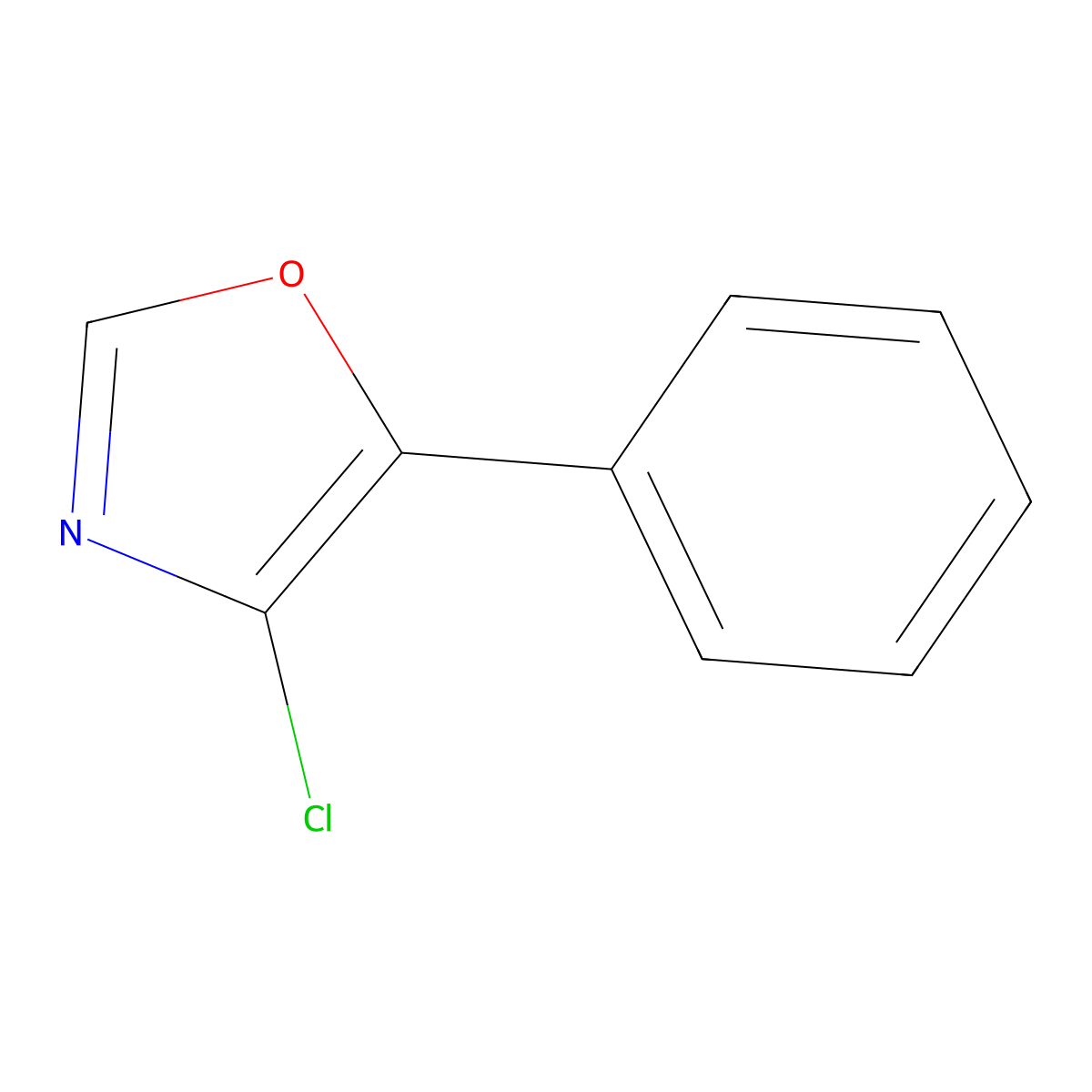 4-Chloro-5-phenyloxazole molecular structure, CAS 1240617-68-8