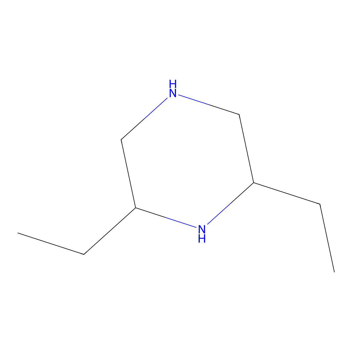 (2R,6S)-2,6-Diethyl-piperazine molecular structure, CAS 1240618-27-2