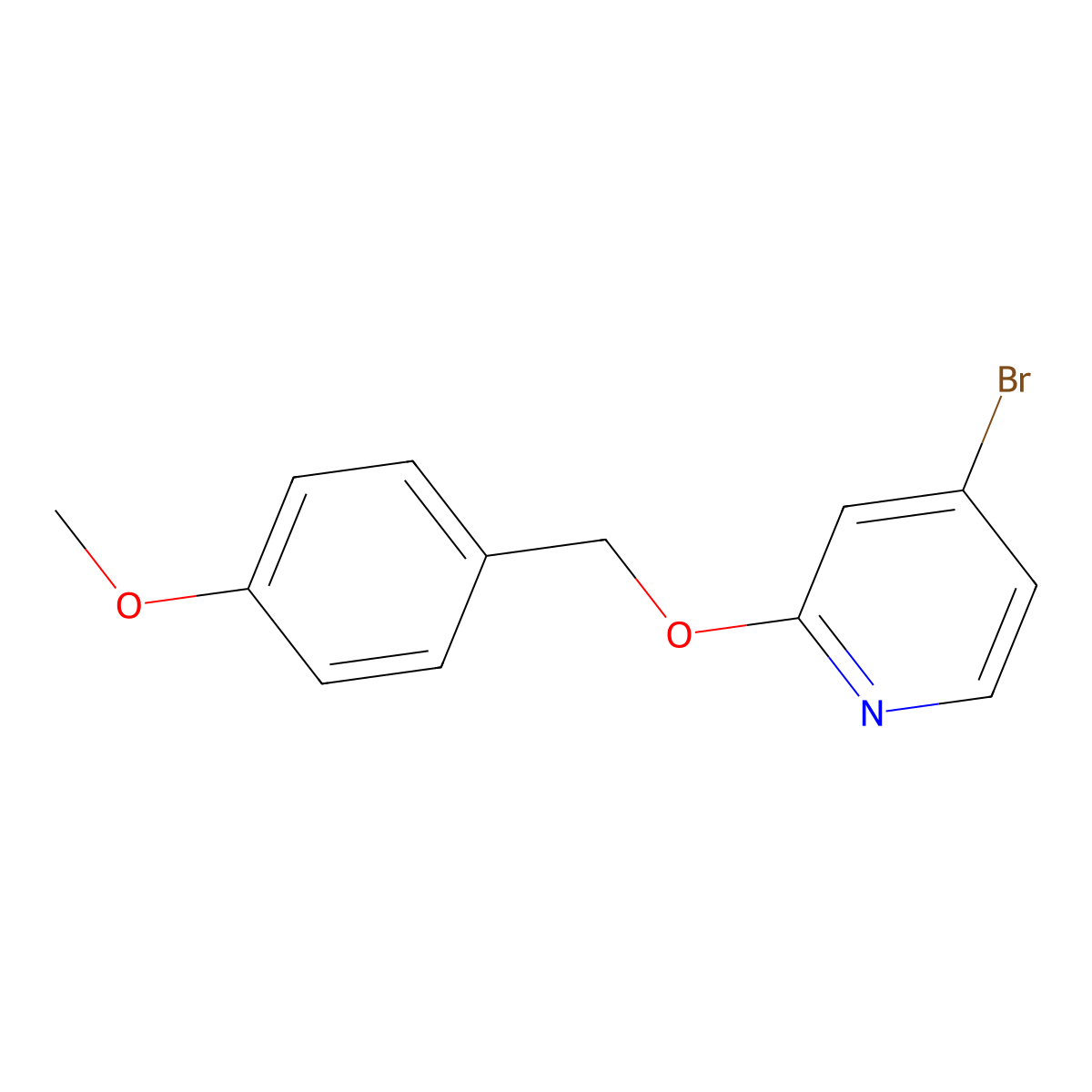 4-Bromo-2-((4-methoxybenzyl)oxy)pyridine molecular structure, CAS 1240620-32-9