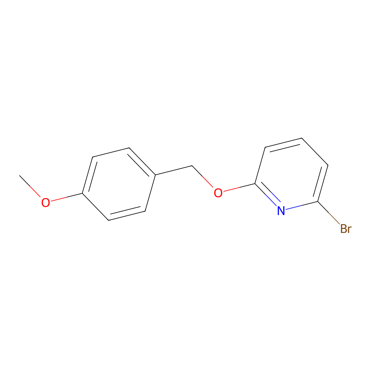 2-Bromo-6-[(4-methoxyphenyl)methoxy]pyridine molecular structure, CAS 1240620-34-1