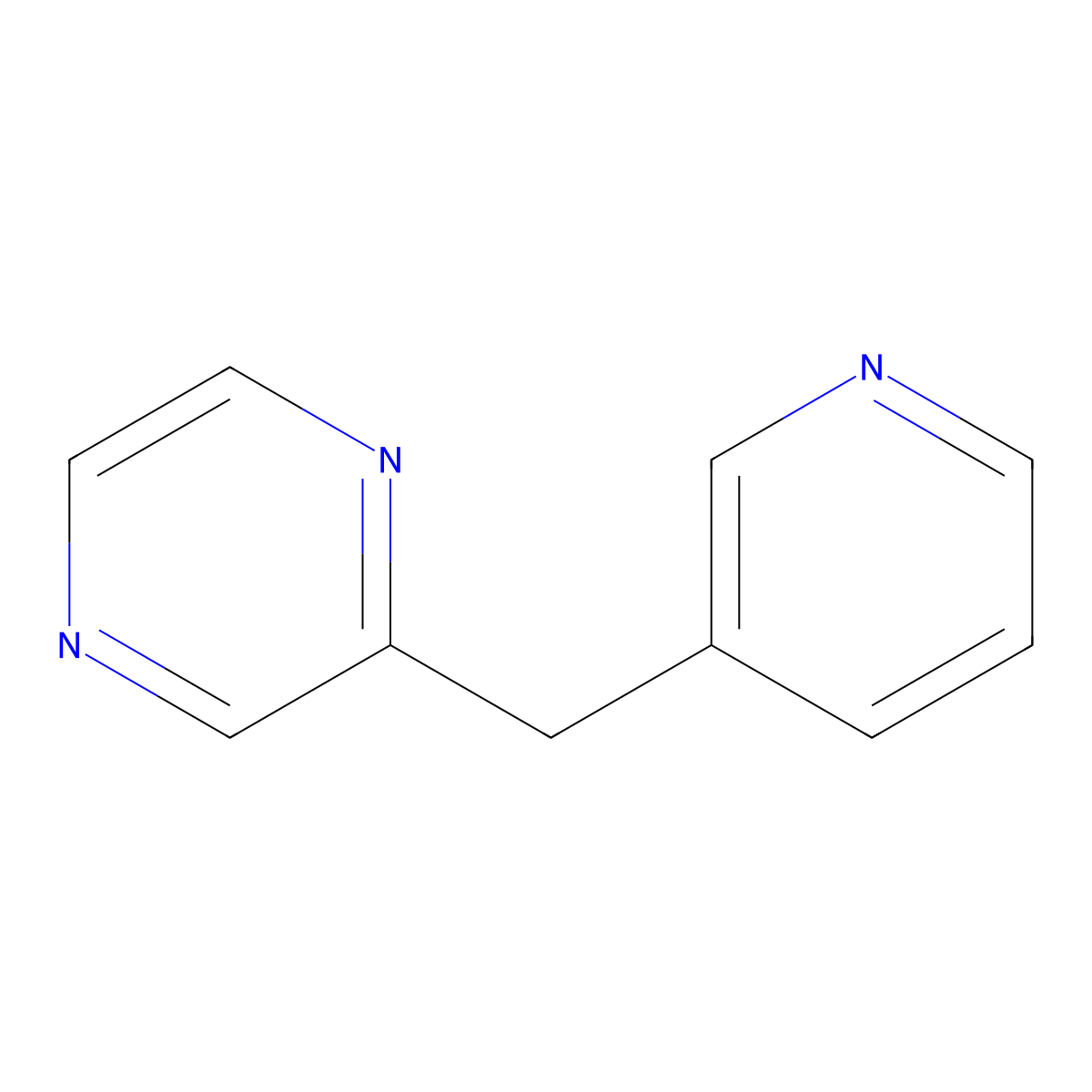 2-(Pyridin-3-ylmethyl)pyrazine molecular structure, CAS 1240620-81-8