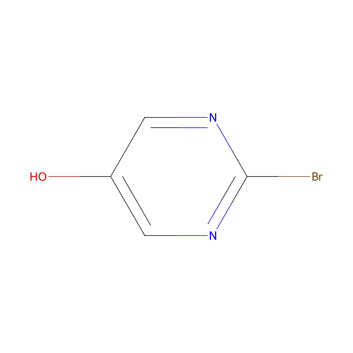 2-Bromopyrimidin-5-ol molecular structure, CAS 1240621-87-7