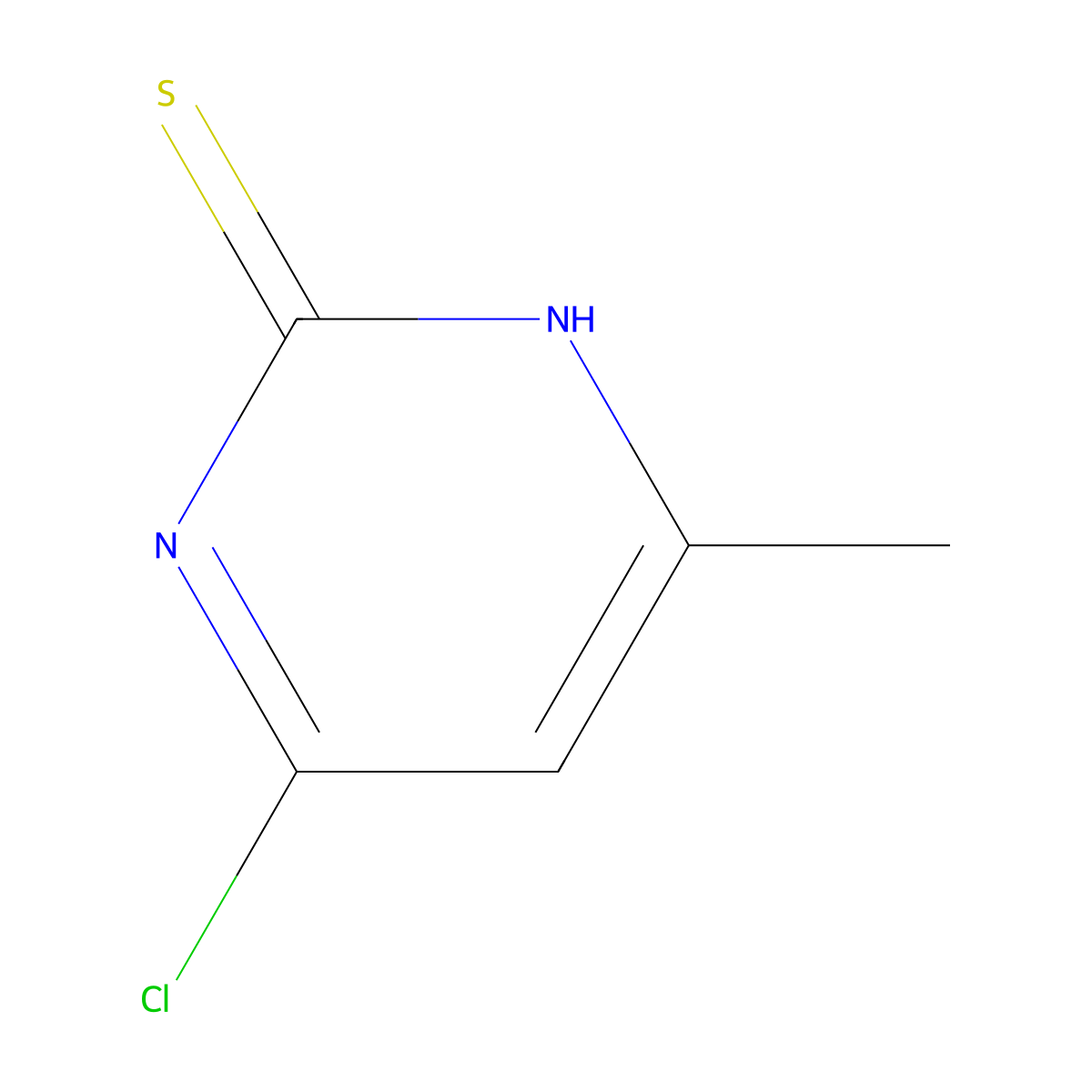 4-Chloro-6-methylpyrimidine-2(1H)-thione molecular structure, CAS 1240622-76-7