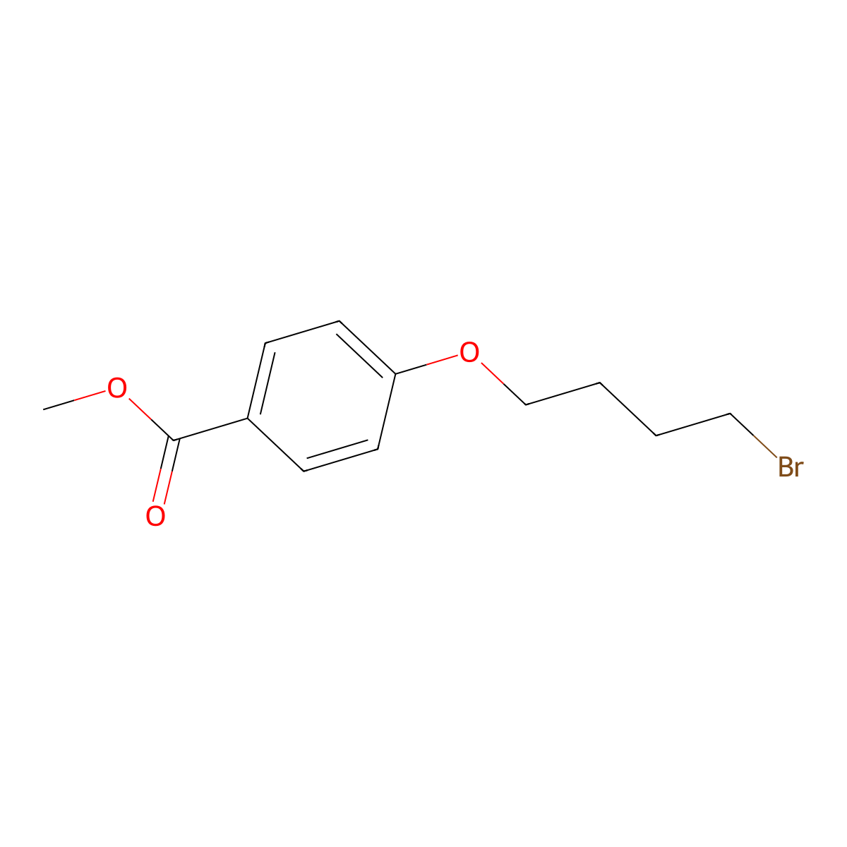 Methyl 4-(4-bromobutoxy)benzoate molecular structure, CAS 124064-22-8