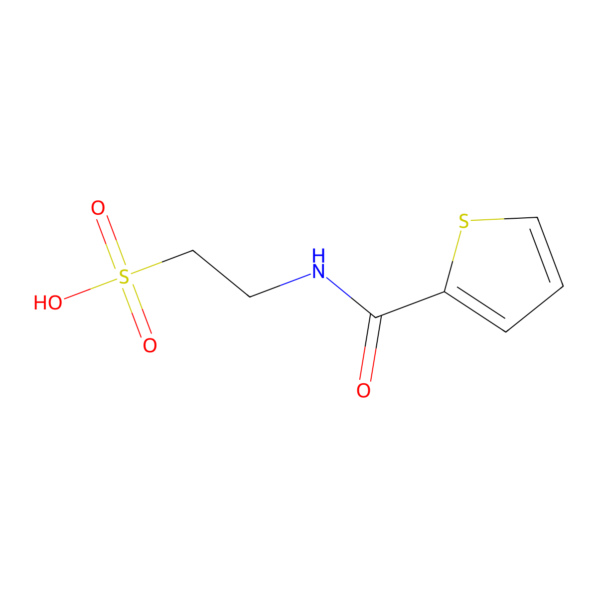 Taurosteine molecular structure, CAS 124066-33-7