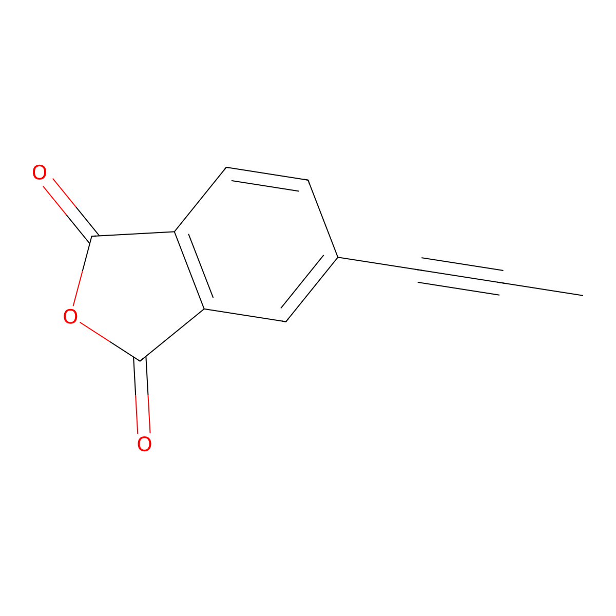 4-(1-Propynyl)phthalic Anhydride molecular structure, CAS 1240685-26-0