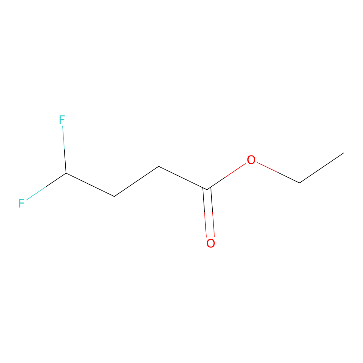 Ethyl 4,4-difluorobutanoate molecular structure, CAS 1240725-43-2
