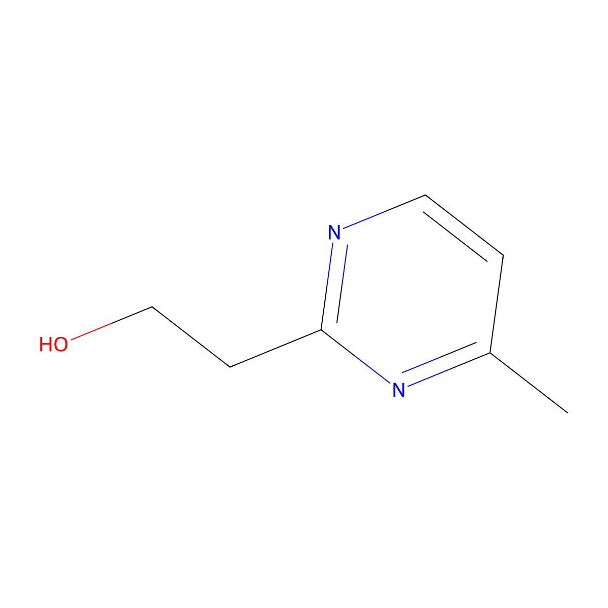 2-(4-Methylpyrimidin-2-yl)ethan-1-ol molecular structure, CAS 1240725-60-3