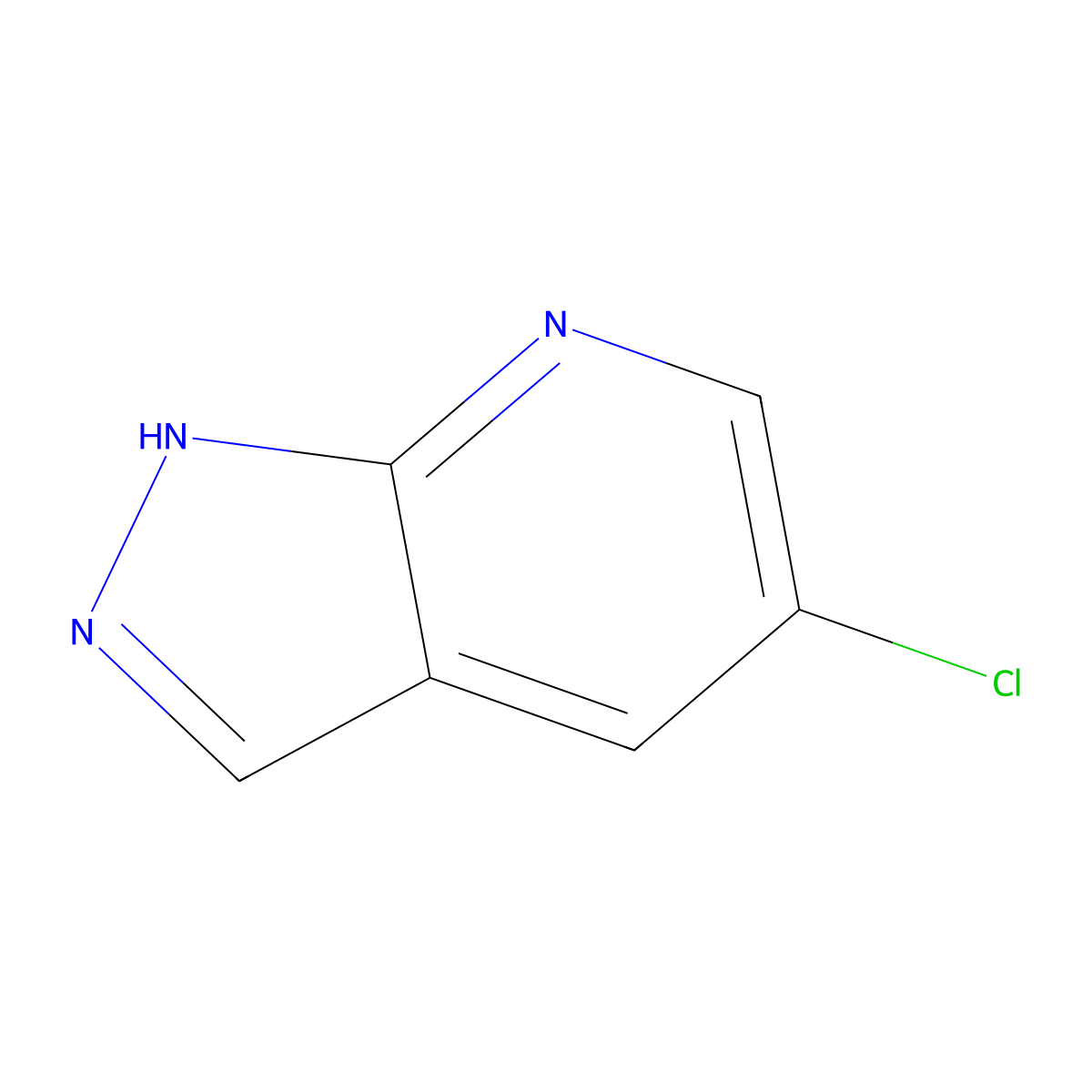 5-Chloro-1H-pyrazolo[3,4-b]pyridine molecular structure, CAS 1240725-66-9