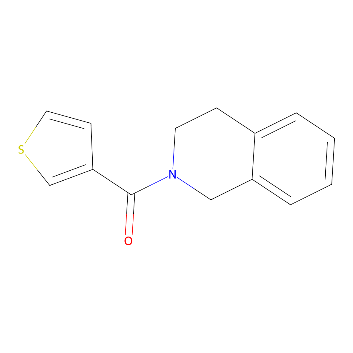 (3,4-dihydroisoquinolin-2(1H)-yl)(thiophen-3-yl)methanone molecular structure, CAS 1240736-10-0