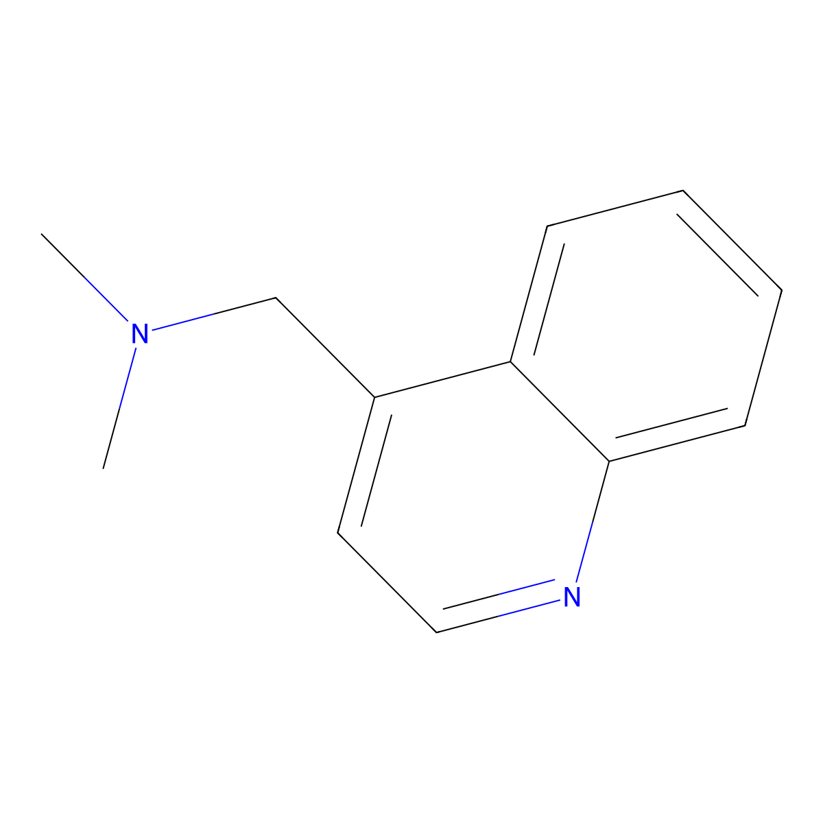 4-Quinolinemethanamine, N,N-dimethyl- molecular structure, CAS 1240787-26-1