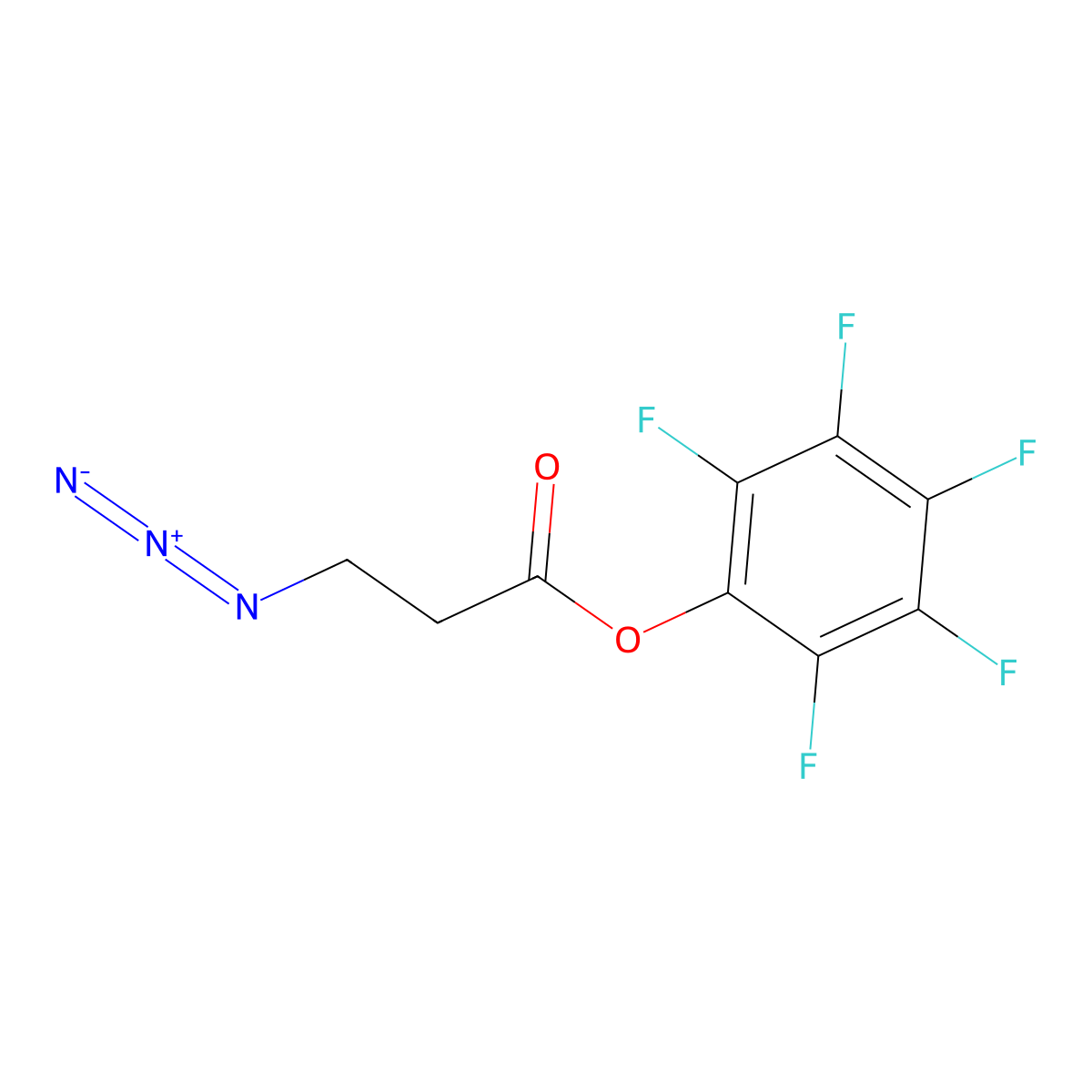 3-Azidopropanoic acid-PFP ester molecular structure, CAS 1240801-10-8