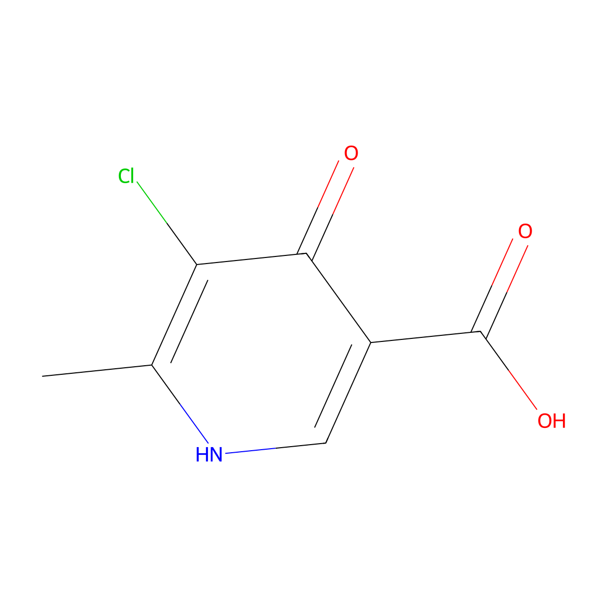 5-Chloro-4-hydroxy-6-methylpyridine-3-carboxylic acid molecular structure, CAS 1240832-75-0