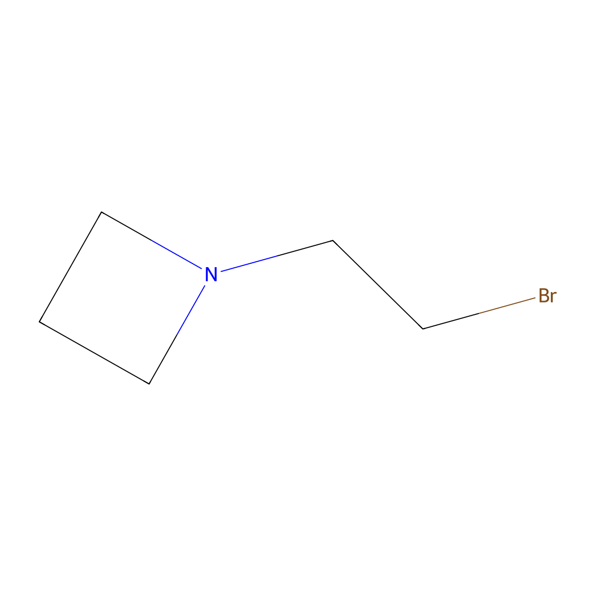 1-(2-Bromoethyl)azetidine molecular structure, CAS 1240943-63-8