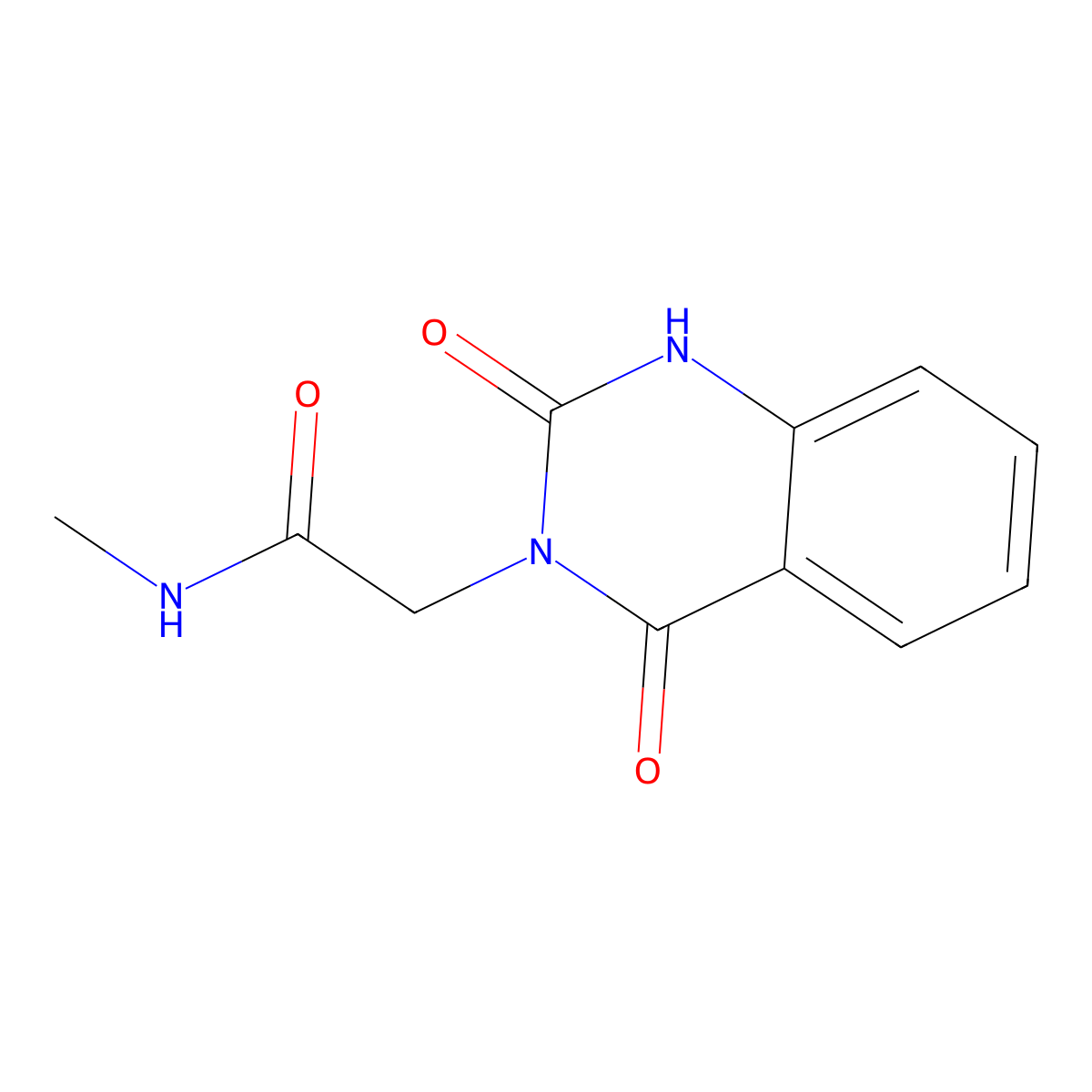 2-(2,4-dioxo-1,2,3,4-tetrahydroquinazolin-3-yl)-N-methylacetamide molecular structure, CAS 1241102-68-0