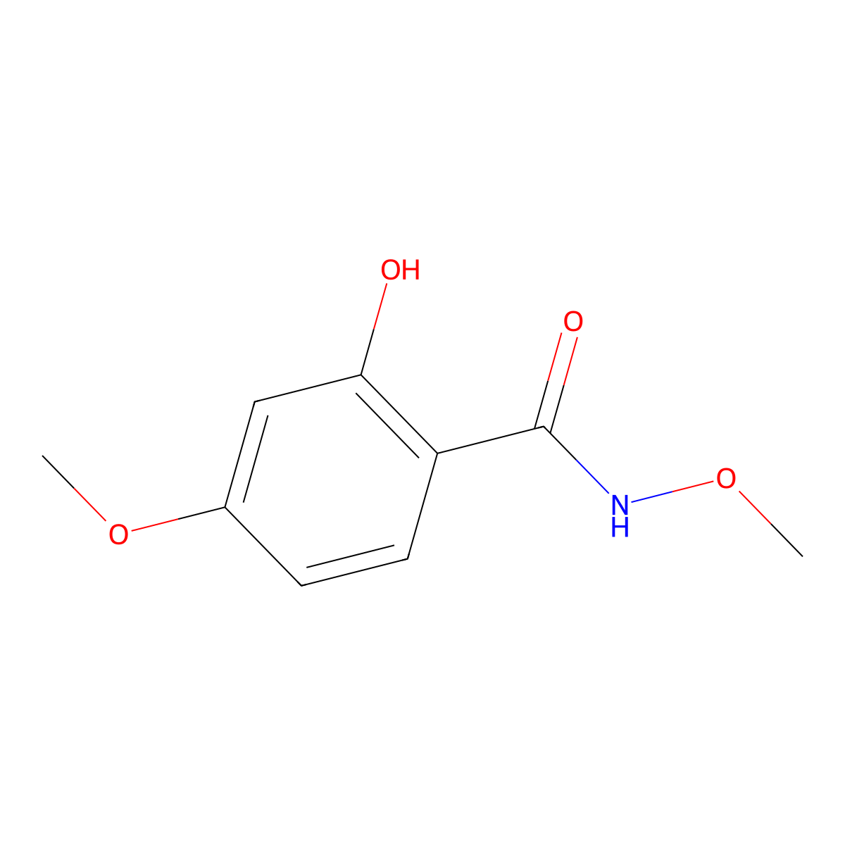 2-hydroxy-N,4-dimethoxybenzamide molecular structure, CAS 1241110-77-9