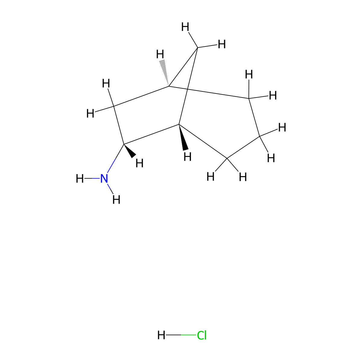 rac-(1R,5S,6R)-bicyclo[3.2.1]octan-6-aminehydrochloride molecular structure, CAS 124127-84-0
