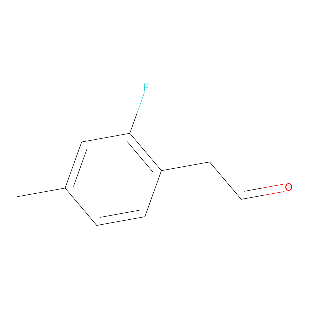 2-(2-Fluoro-4-methylphenyl)acetaldehyde molecular structure, CAS 1241405-22-0