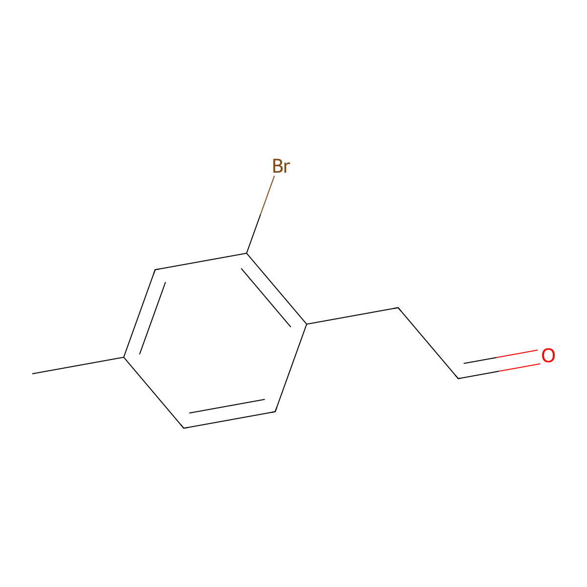 2-(2-Bromo-4-methylphenyl)acetaldehyde molecular structure, CAS 1241405-24-2