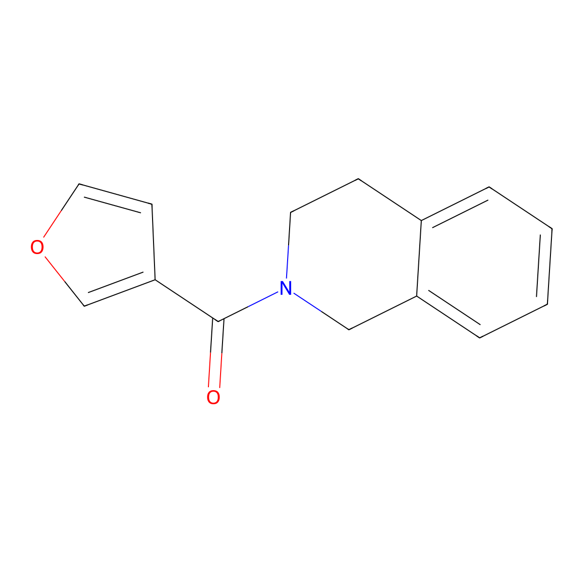 2-(Furan-3-carbonyl)-1,2,3,4-tetrahydroisoquinoline molecular structure, CAS 1241489-04-2