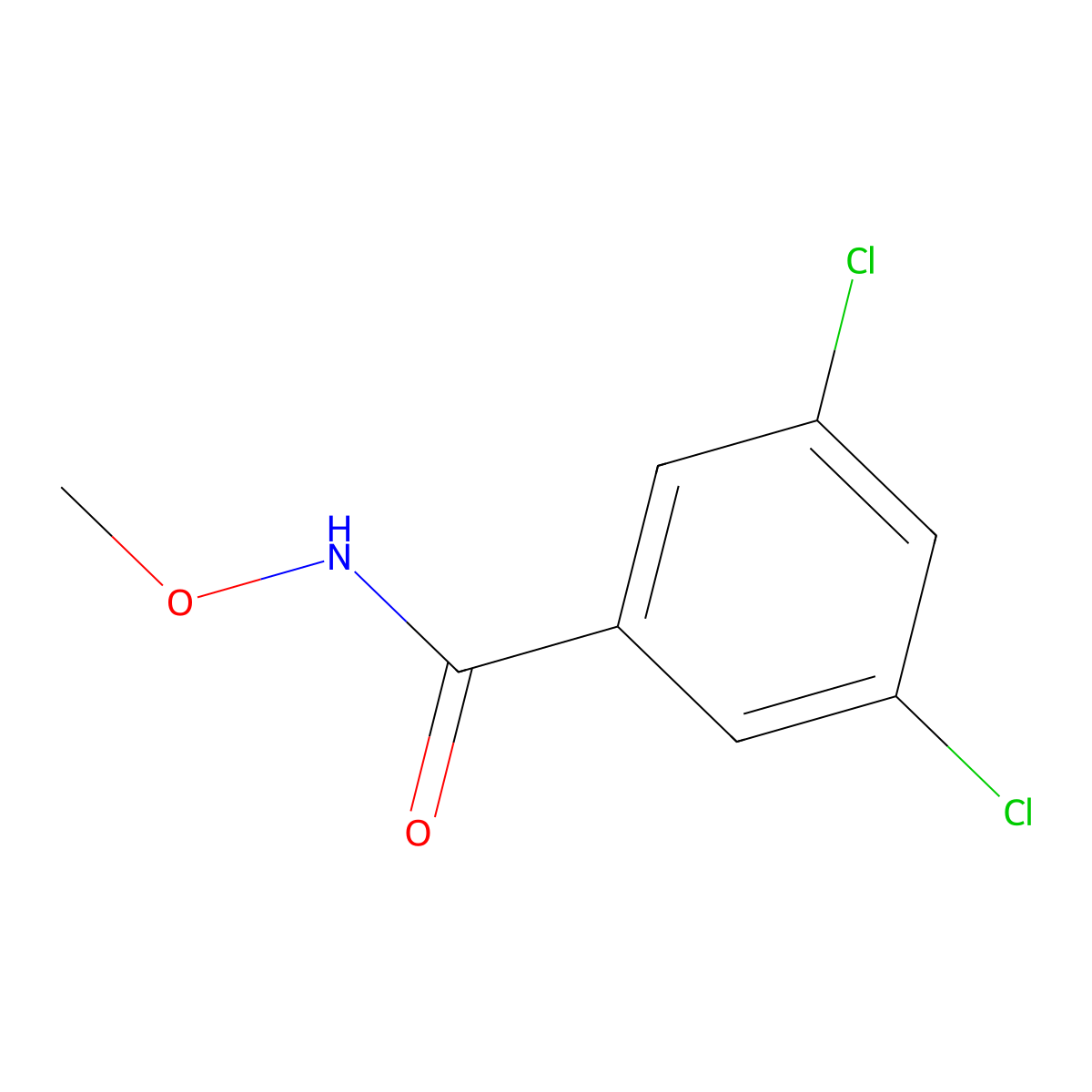 Benzamide, 3,5-dichloro-N-methoxy- molecular structure, CAS 1241497-47-1