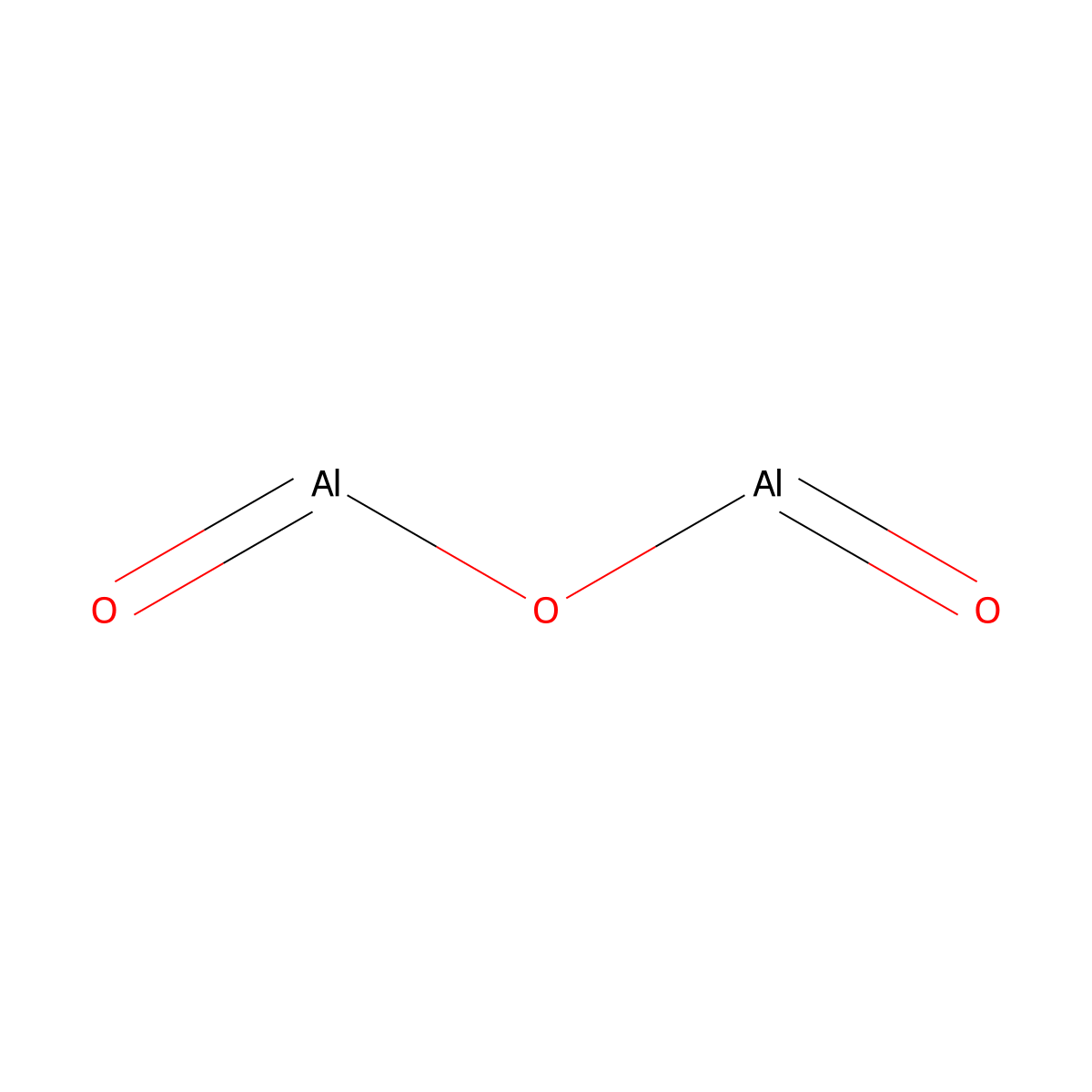 Corundum molecular structure, CAS 12415-34-8