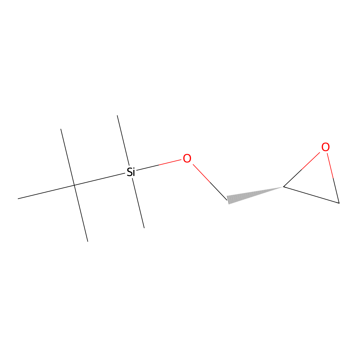 (R)-tert-Butyldimethyl(oxiran-2-ylmethoxy)silane molecular structure, CAS 124150-87-4