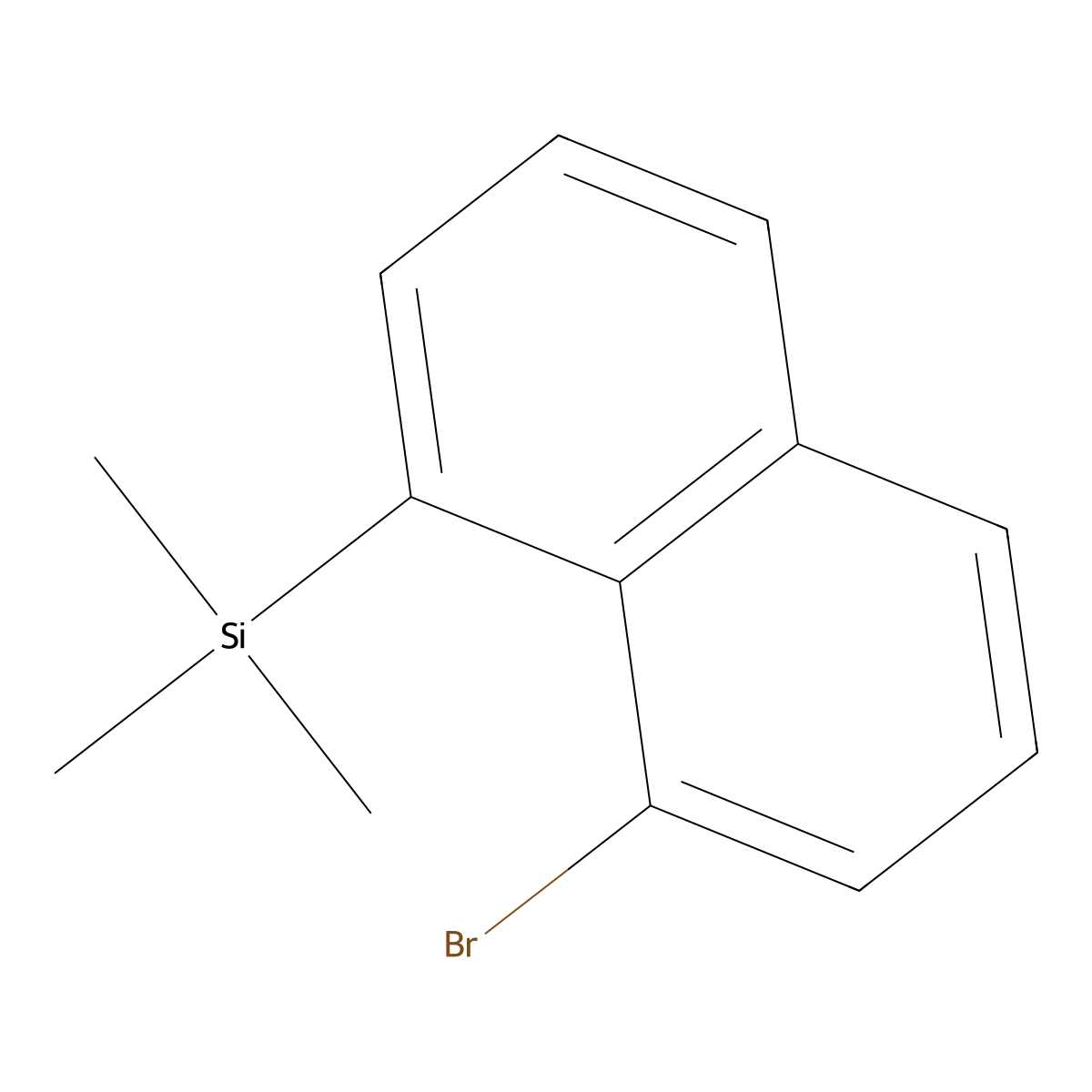 (8-Bromonaphthalen-1-yl)trimethylsilane molecular structure, CAS 124153-82-8