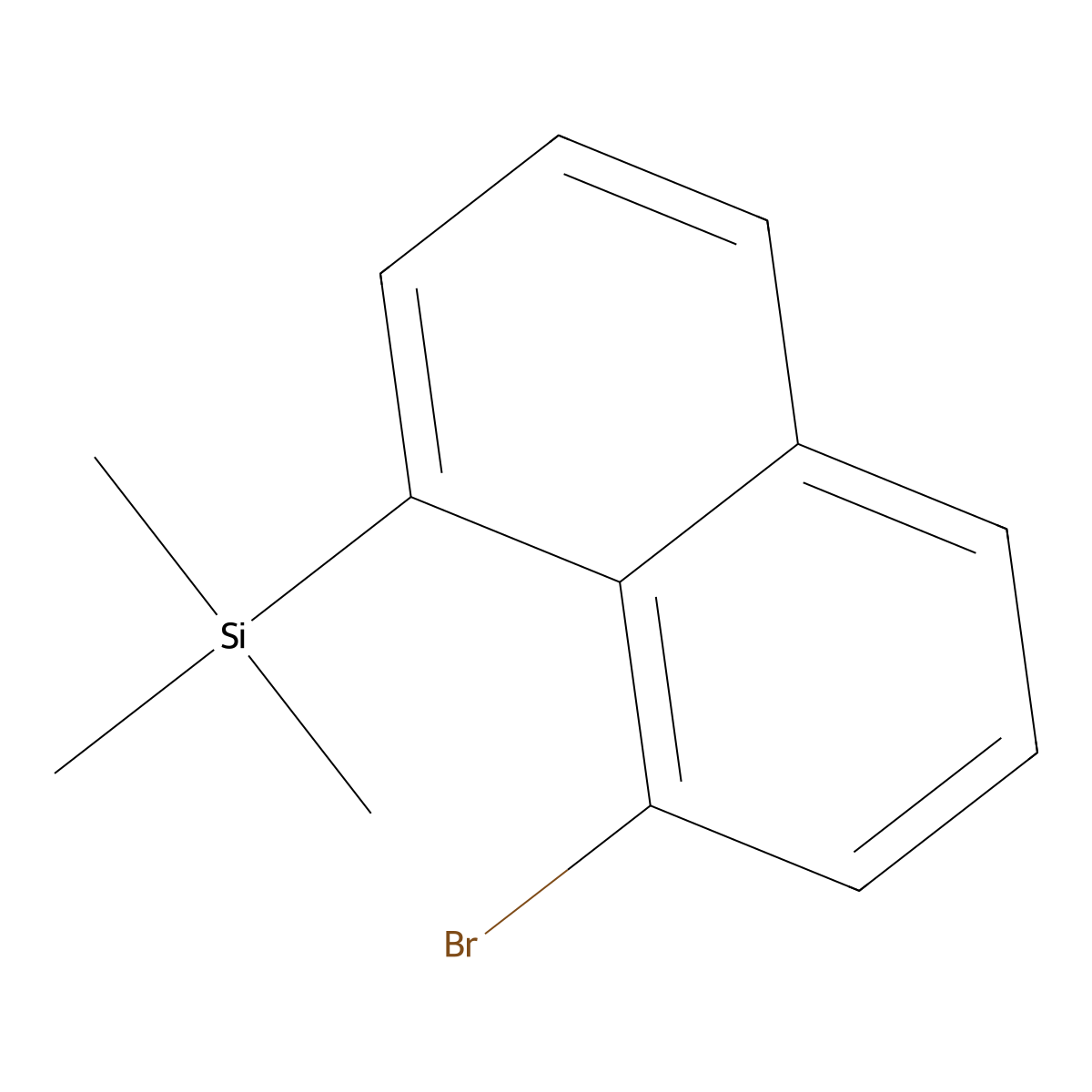 (8-Bromonaphthalen-1-yl)trimethylsilane molecular structure, CAS 124153-82-8