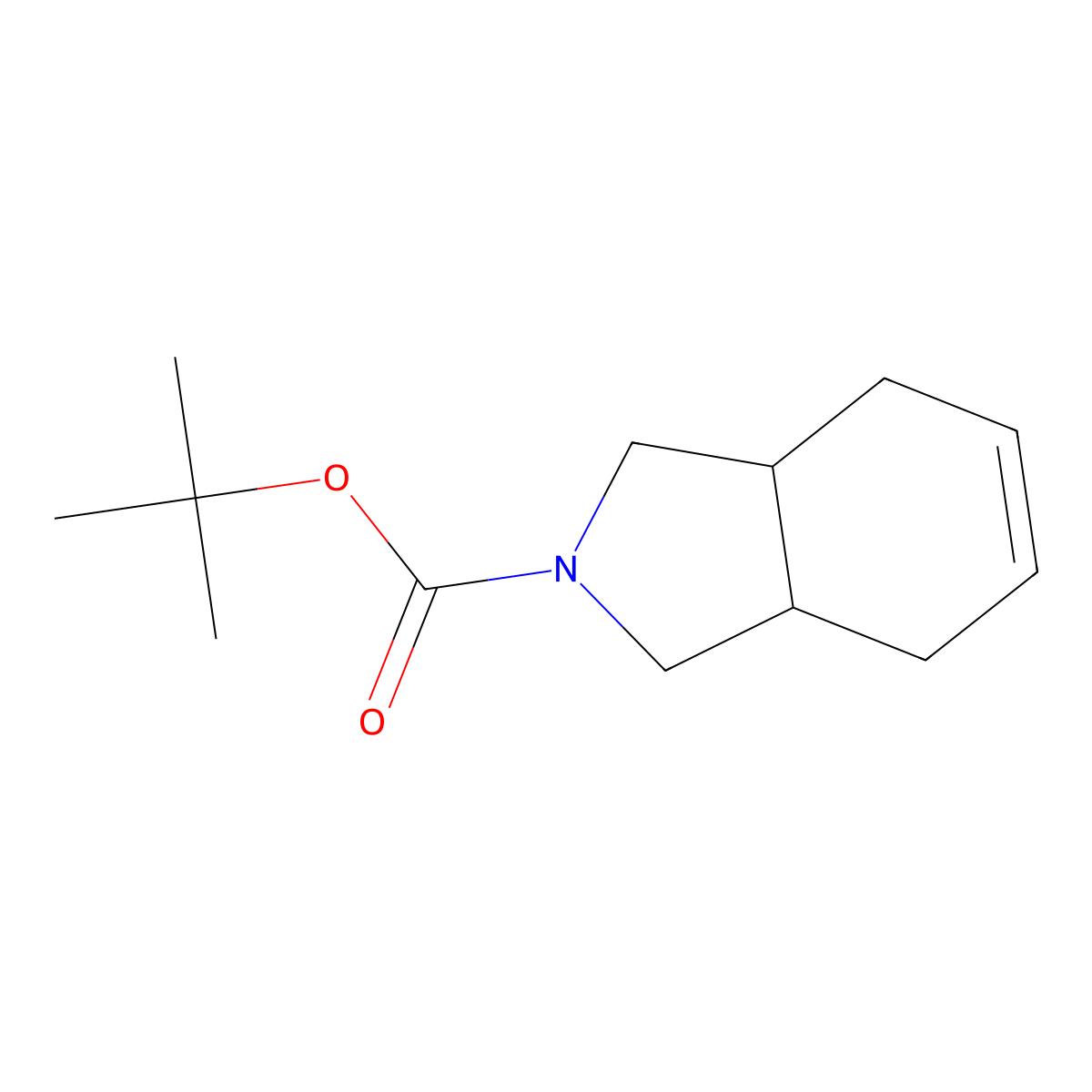 tert-Butyl 3a,4,7,7a-tetrahydro-1H-isoindole-2(3H)-carboxylate molecular structure, CAS 1241675-29-5