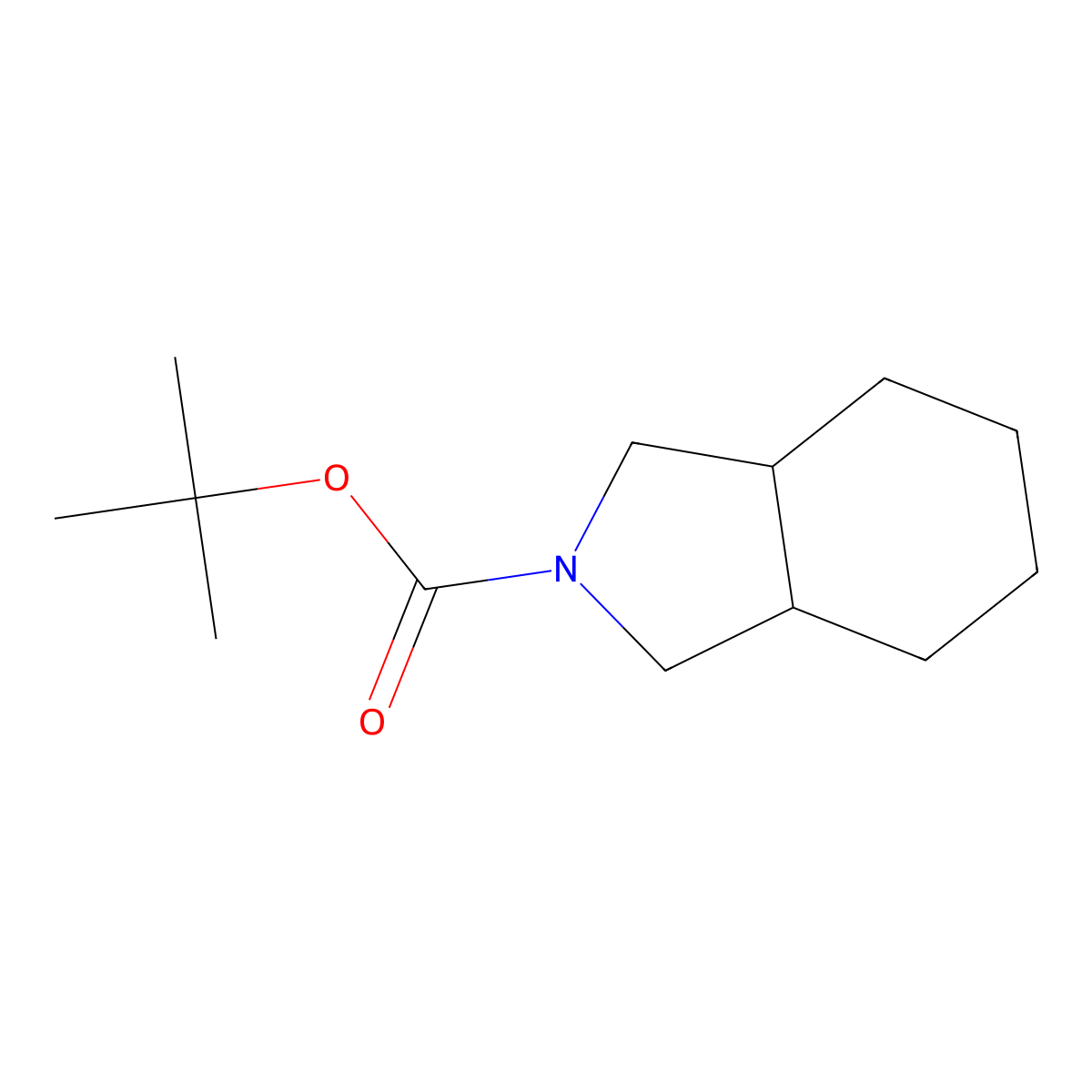 tert-Butyl hexahydro-1H-isoindole-2(3H)-carboxylate molecular structure, CAS 1241675-47-7