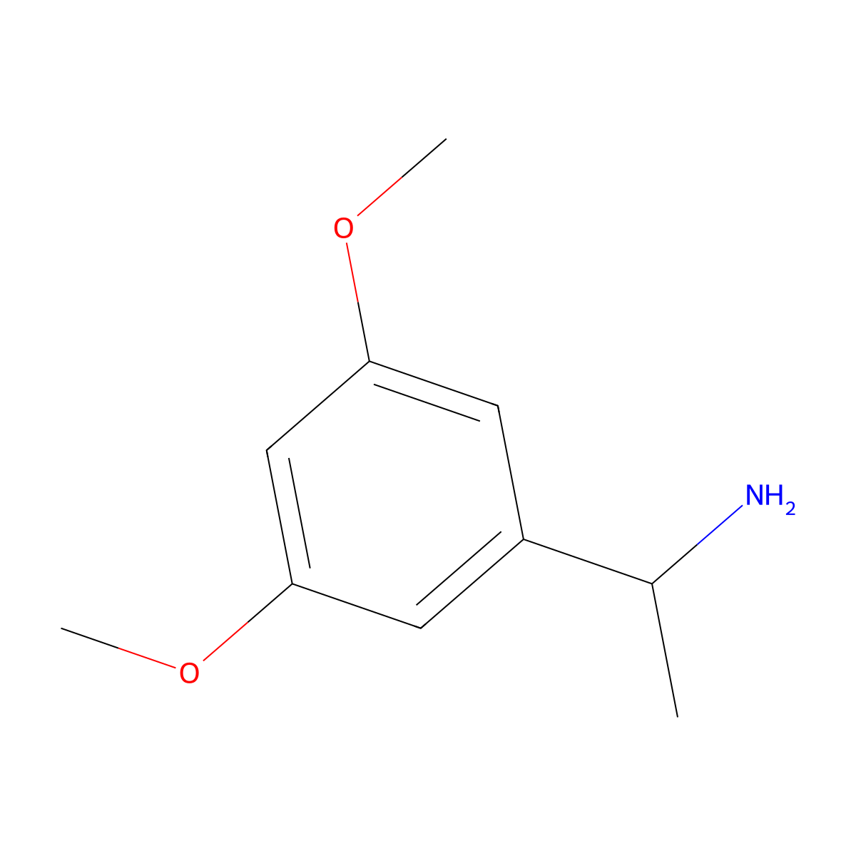 (R)-1-(3,5-dimethoxyphenyl)ethanamine molecular structure, CAS 1241676-71-0