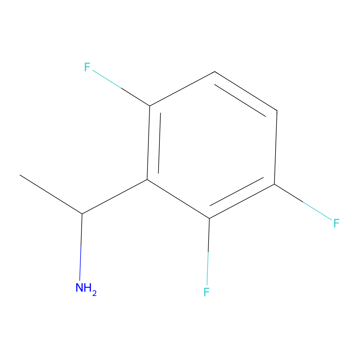 (S)-1-(2,3,6-Trifluorophenyl)ethanamine molecular structure, CAS 1241678-88-5
