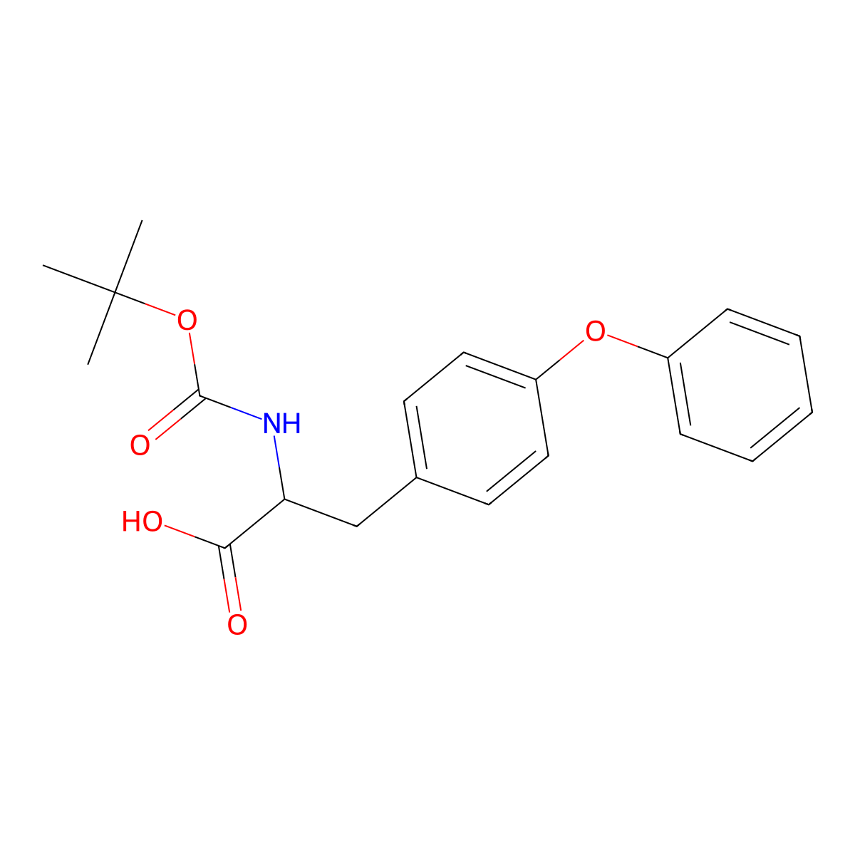 N-Boc-O-Phenyl-D-Tyrosine molecular structure, CAS 1241679-28-6