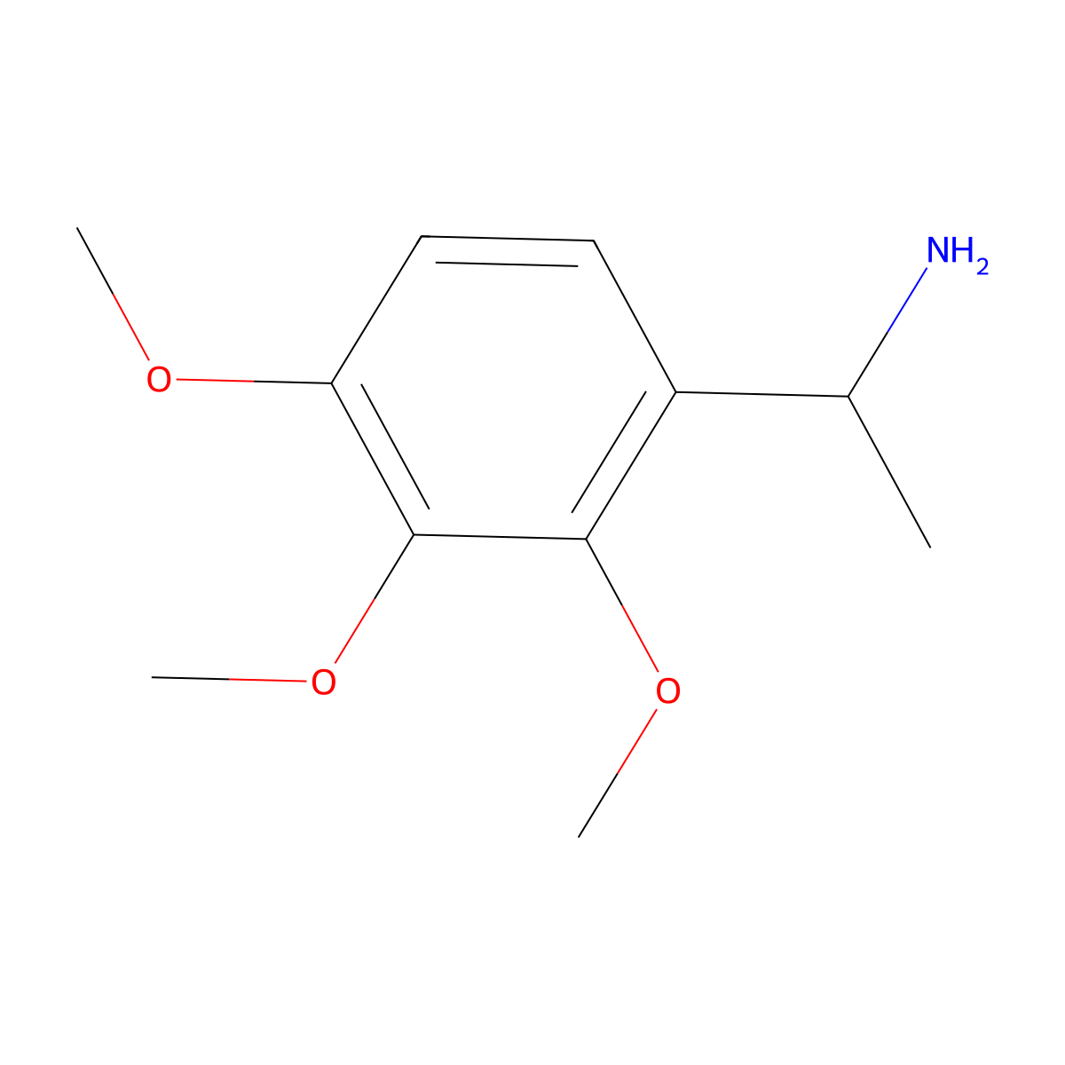 (1R)-1-(2,3,4-trimethoxyphenyl)ethan-1-amine molecular structure, CAS 1241679-44-6